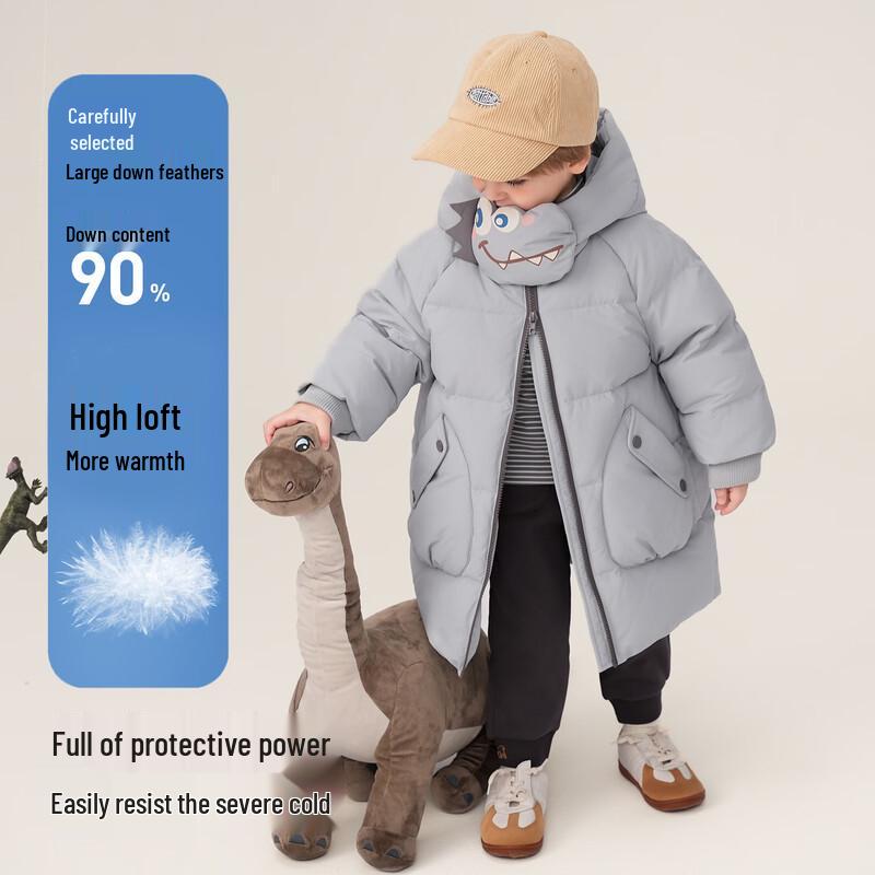 Yaya Girls' Mid-length Winter Down Jacket