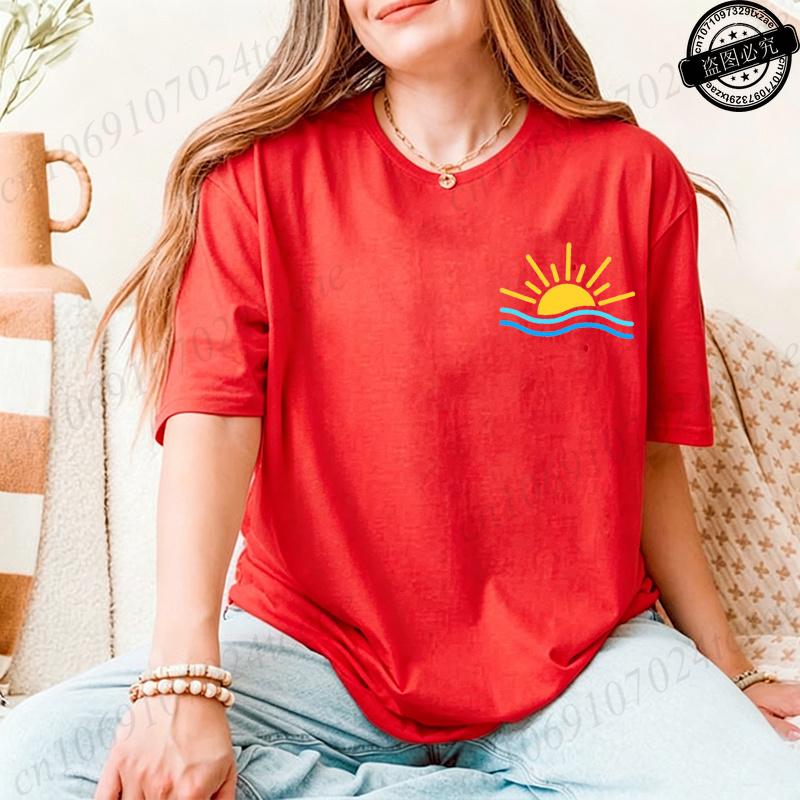 Summer Shirt,Beach Women's T-Shirts,Vacation Tee,Cute Summer Clothes,Girl Women Party Graphic T-Shirts,Trendy Fashion Tshirts