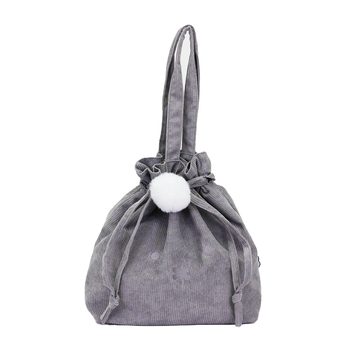 

Sifre Miffy Corduroy Drawstring Shoulder Face Gray Bag, Women s, B155,
