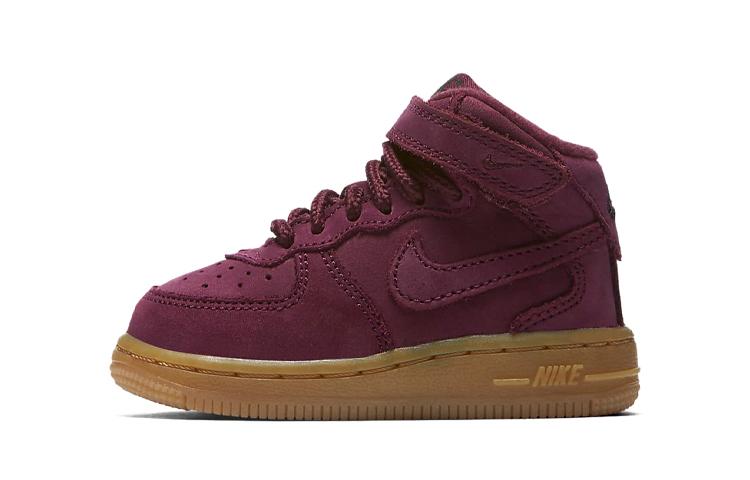 

Nike Air Force 1 WB Mid top Toddler Shoes Burgundy Infant And Toddler AH0757-600 27