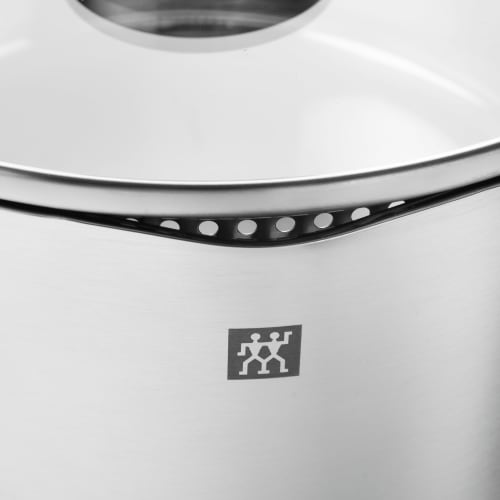 ZWILLING Pouristic Stockpot, 16cm, Deep, Double-Handled, Stainless Steel, Triple-Layered Bottom, Induction Compatible, 1.8L [Official Japanese Product
