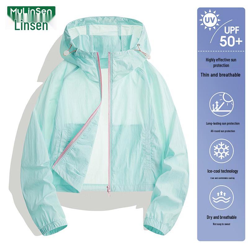 MULINSEN Women s Lightweight UPF50+ Short Sun Protection Jacket XL