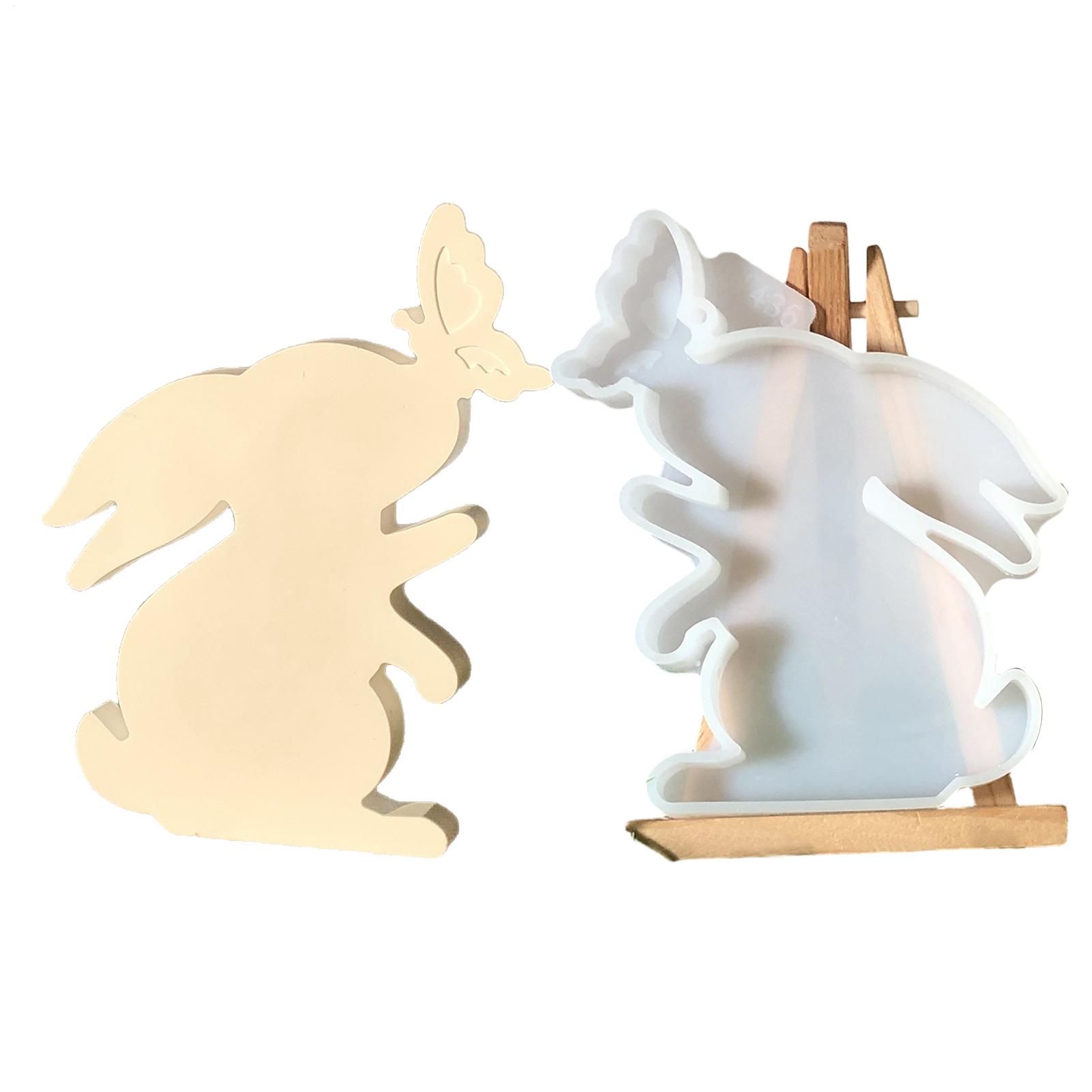 

Butterfly Rabbit Ornament Silicone Mold Non-Stick Bunny Mould Desktop Decoration Cement Gypsum Mold DIY Silicone Mold CN
