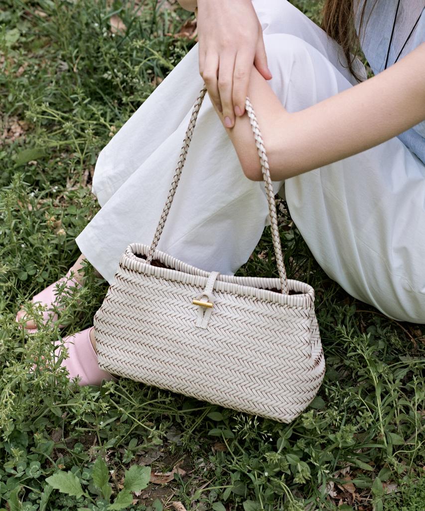 Lememe Sac Petit Tissage Ivory