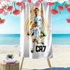 Serviette de plage Héritage de CR7 Serviette de plage pour photos de vacances Plage bord de mer Serviette de bain séchage rapide Serviette pour piscine extérieure Serviettes de voyage et de vacances Confort