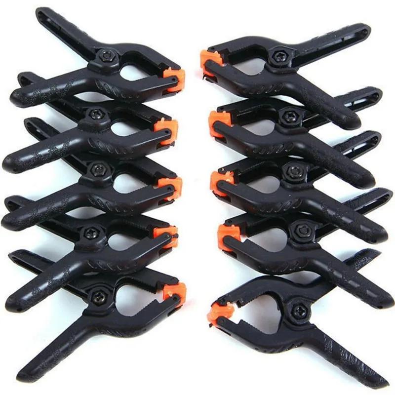 6pcs 2inch Spring Clamps Heavy Duty Plastic For Background Muslin Canvas Paper Chromakey Screen Clip Photo Studio Carpenter Tool