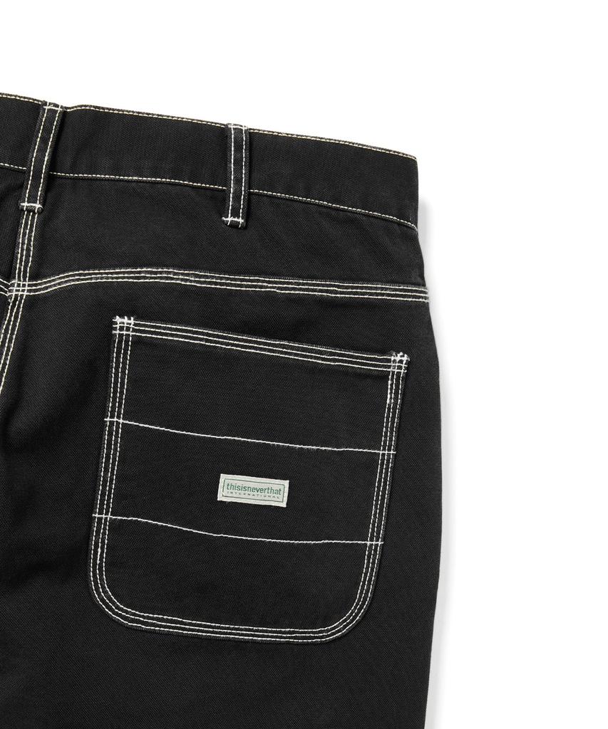 This Is Never That Contrast Stitch Pant Black