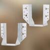 Lot of 25 External Wing Timber Frame Hangers for Wooden Beams - 80 Mm - KOTARBAU®