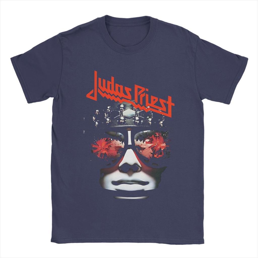 British Metal Judas Priest T Shirt Beach  100 Cotton T Shirts For Men Hipster Casual Tshirt Short Sleeve Vintage Clothing