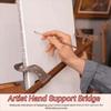 Puente de Soporte de Mano para Artista de Madera Altura Ángulo Ajustables Soporte para Pintor Dibujo para Mano y Muñeca