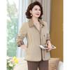 Stylish Mid-Aged Women's Short Trench Coat