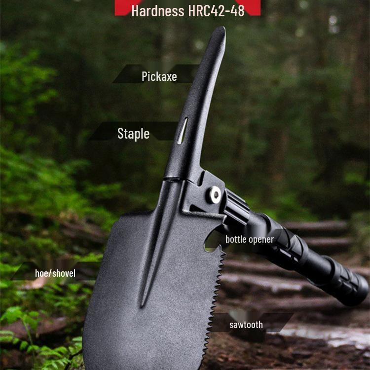 Portable Multifunctional Folding Shovel: Compact German Design for Outdoor, Fishing, Car Use