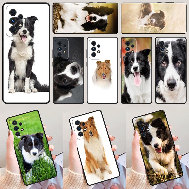 Beautiful Fun Border Collie Dog Puppies Case For Samsung Galaxy A42 A31 A40 A51 A71 A32 A80 A91 A52 A72 A73 A20e A50 A70 A11 A12