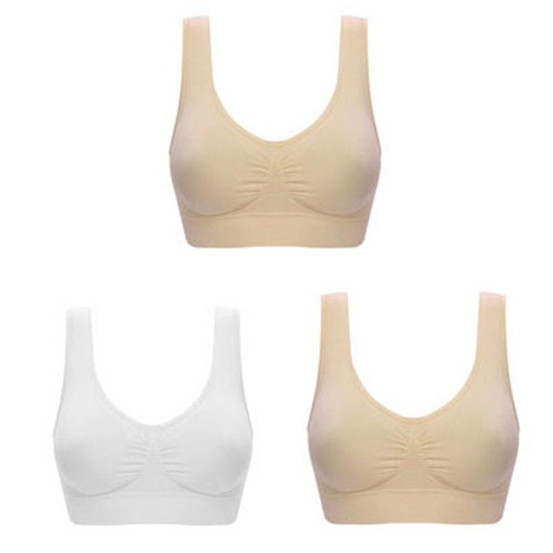 Sexy Bra Women Plus 3pcsset Size Seamless Bra No Pad Underwear Wireless Comfortable Active Bralette Brassiere Bra