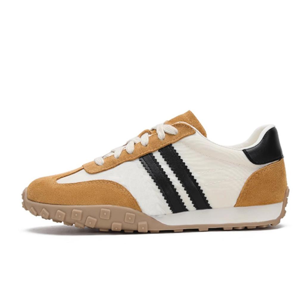 Leather Retro Soft-soled German Training Shoes Color Matching Platform Sports and Leisure Board Shoes 2025 Spring New Forrest Gump Shoes Women