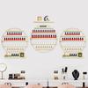 Wall Mounted Round Shape Nail Polish Storage Rack, Holder Display Stand for Nail Salon, Nail Polish Storage and Organization