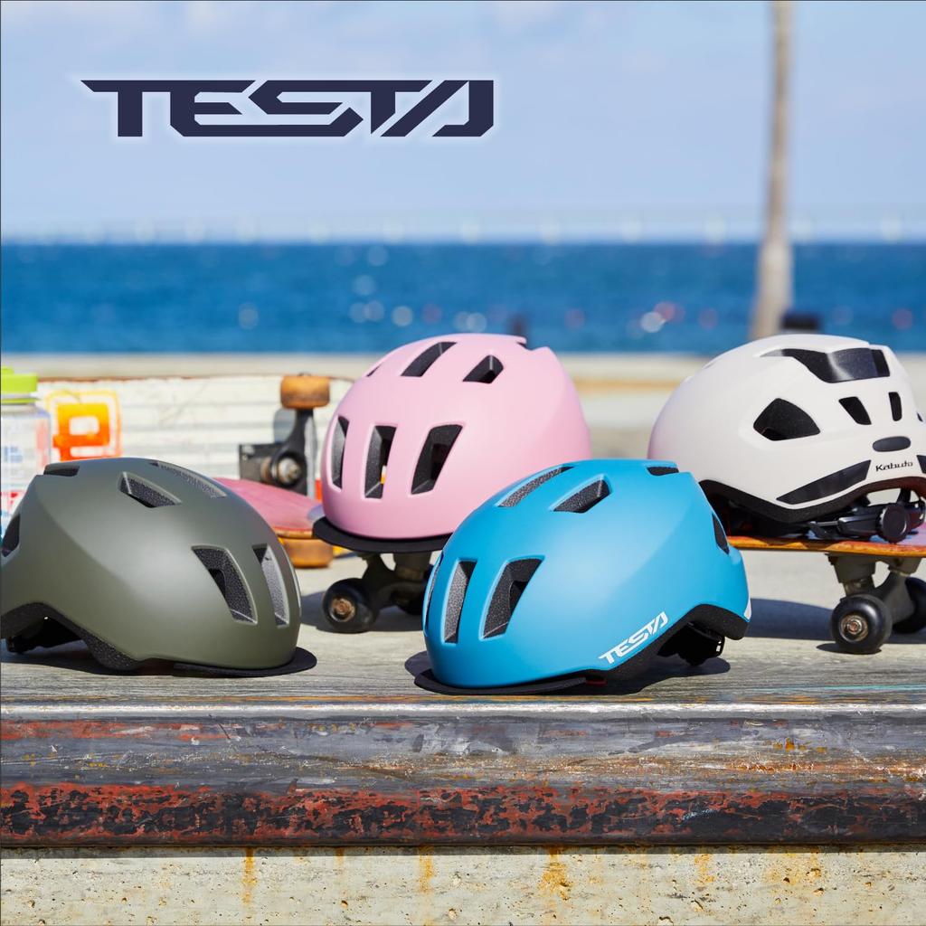 OGK KABUTO Bicycle Helmet TESTA Matte Black Head circumference SG certified Color Size 56-58cm