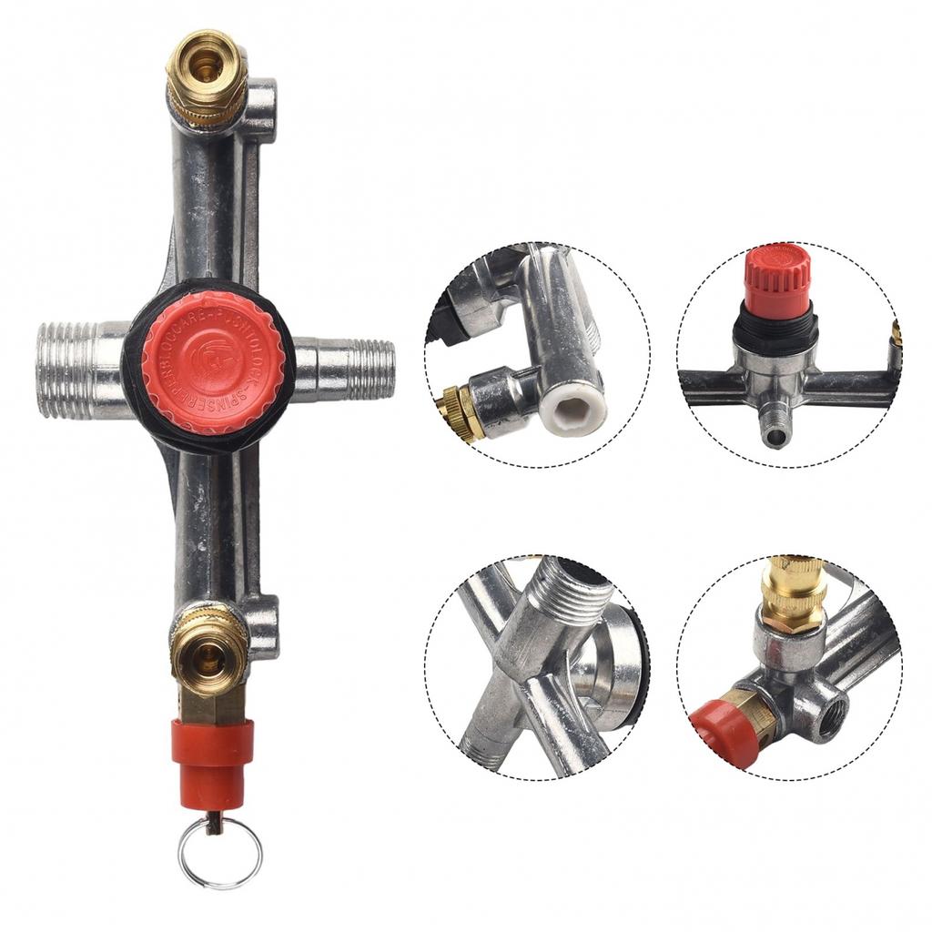 Workshop Pump Parts Aluminum bracket Red cap Push-pull valves Regulator
