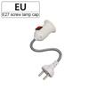 E27 Lamp Socket LED Head Bulb Holder Light Adjustable Flexible Bend With Switch EU US UK Plug Energy Saving LED Table Lamp Base