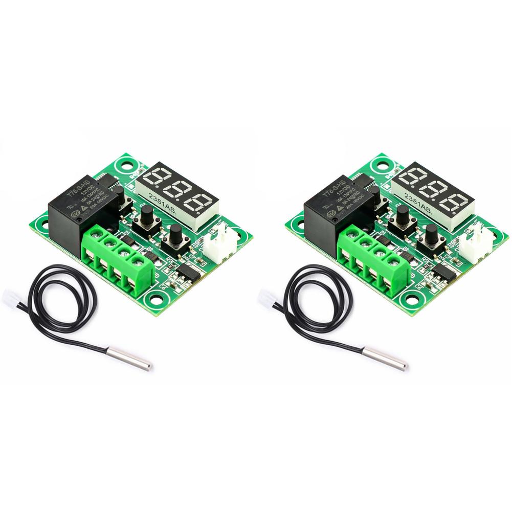 

XH-W1209 Цифровая плата термостата для нагрева и охлаждения DC 12V -50-110 (Синий дисплей)