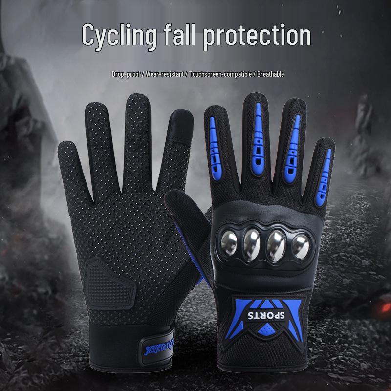 Windproof Winter Motorcycle Gloves - Touchscreen, Anti-Slip, Splash-Proof for Men & Women