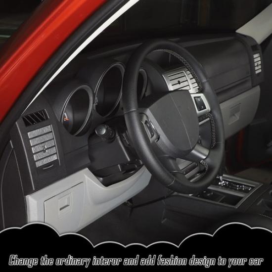 4X Dashboard AC Air Vent Outlet Louver Trim Cover for Dodge Nitro 2007-12 Silver