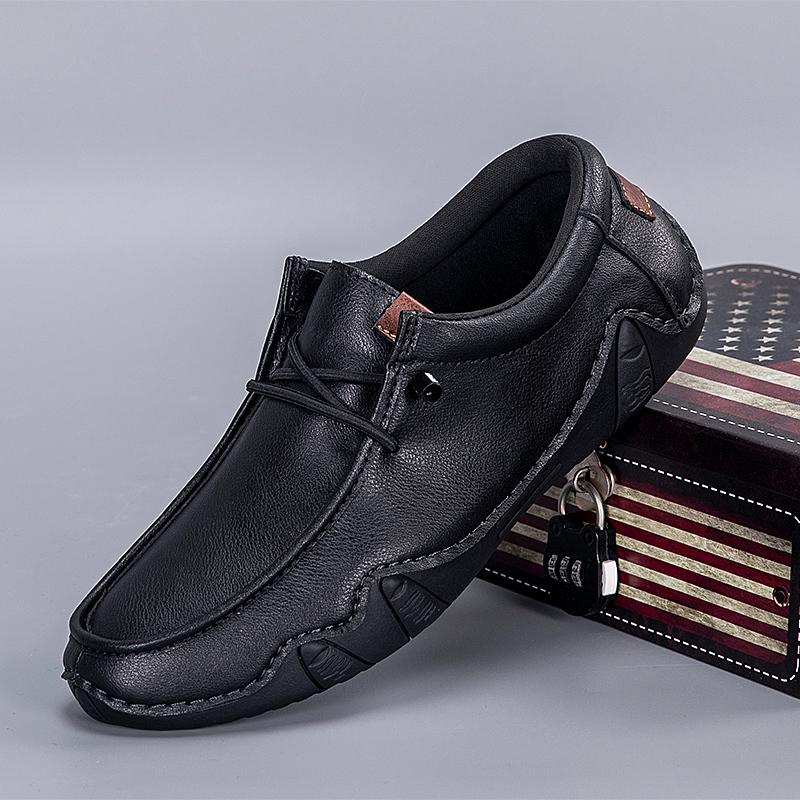 

Большие размеры мужские кожаные мокасины ручной работы легкие туфли для вождения повседневная обувь для ходьбы оригинальные мужские кроссовки теннисные туфли класса люкс 39