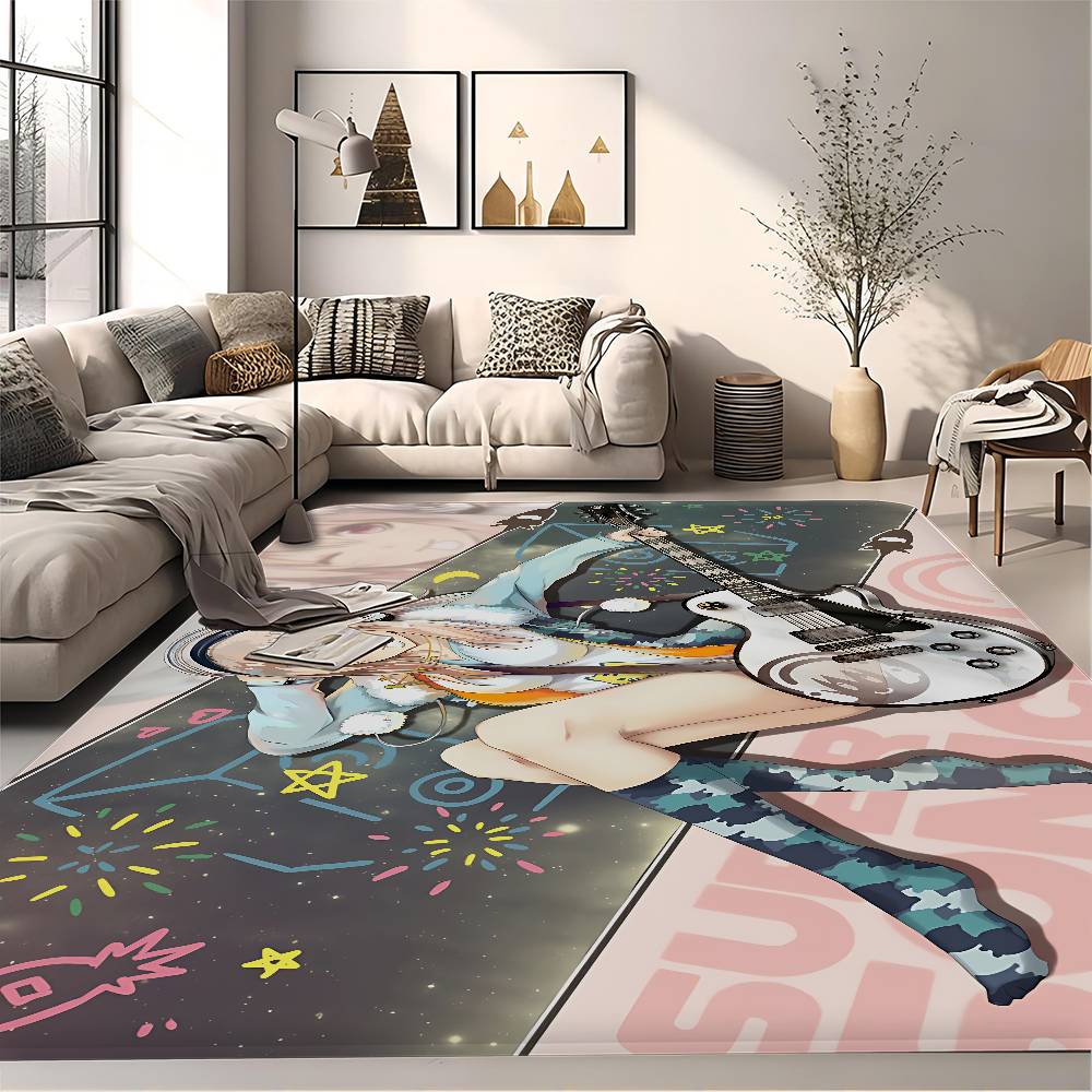 S-Super Sonico Hallway Carpet INS Style Soft Bedroom Floor House Laundry Room Mat Anti-skid Bedside Area Rugs