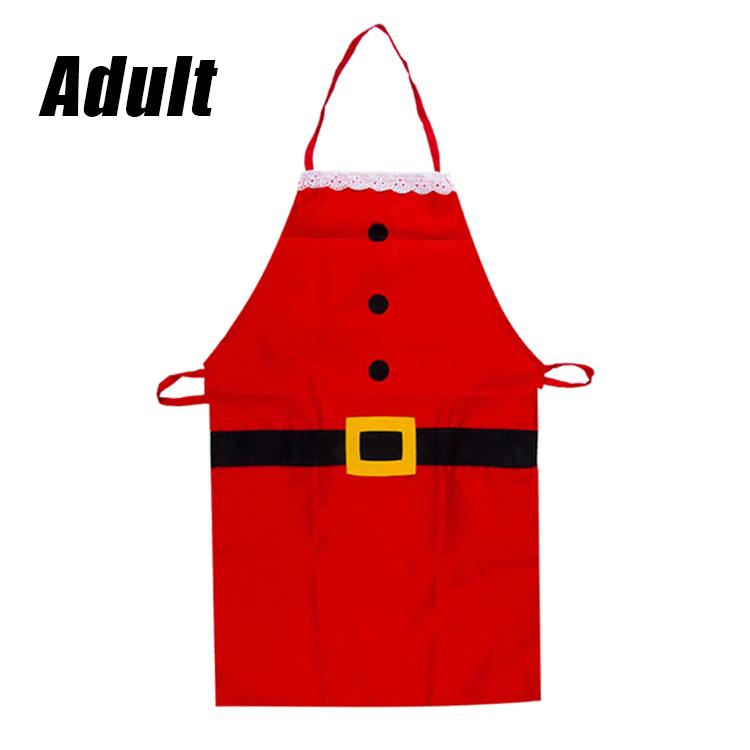 Christmas Apron Father Christmas Apron Men's and Women's Home Kitchen Cooking Baking Greaseproof Apron Christmas Decoration