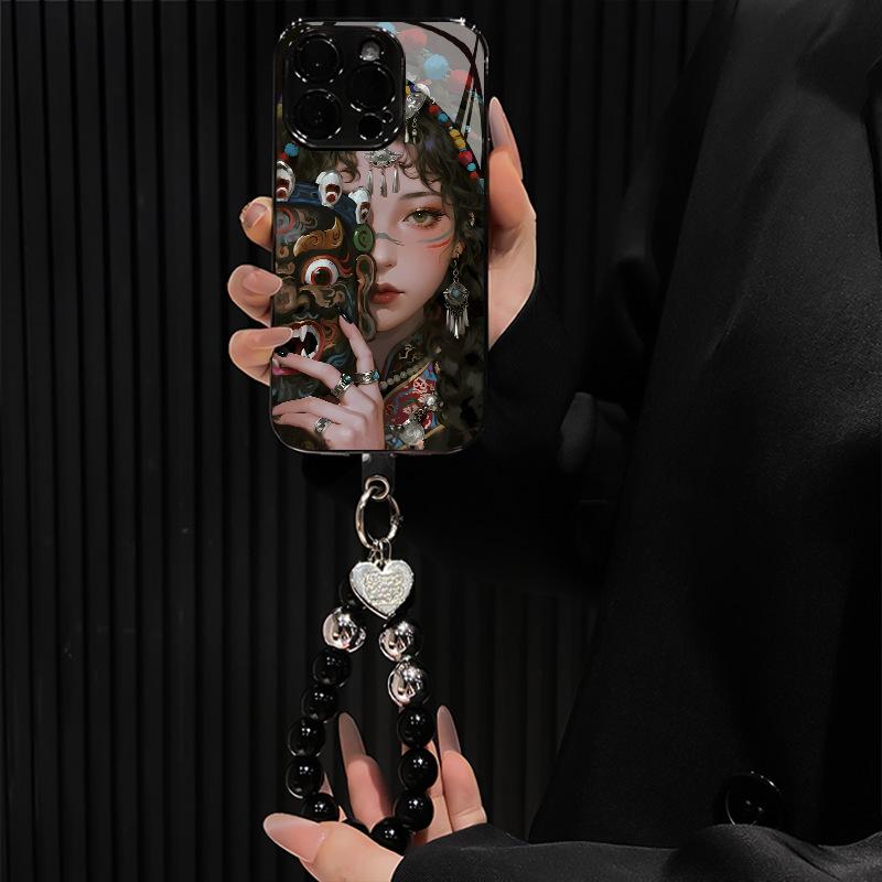 Mask Girl for Apple 17 Mobile Phone Case Iphone15promax New Internet Celebrity Senior Sense 16promax