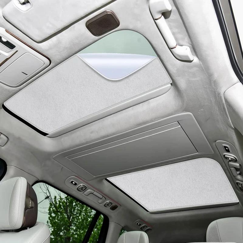 Car Suede Fabric Anti-uv For LYNK&CO 900 2025-Present Electrostatic Adsorption Sunroof Sunshade Auto Heat Insulation Skylight