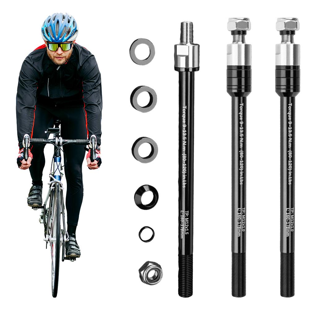 1/2PCS Bicycle Trailer  Bike Front Fork Axle Hitch Thru Axles Adapter Adjustable 160-178MM P1.0 Bicycle Trailer Cycling Accessor