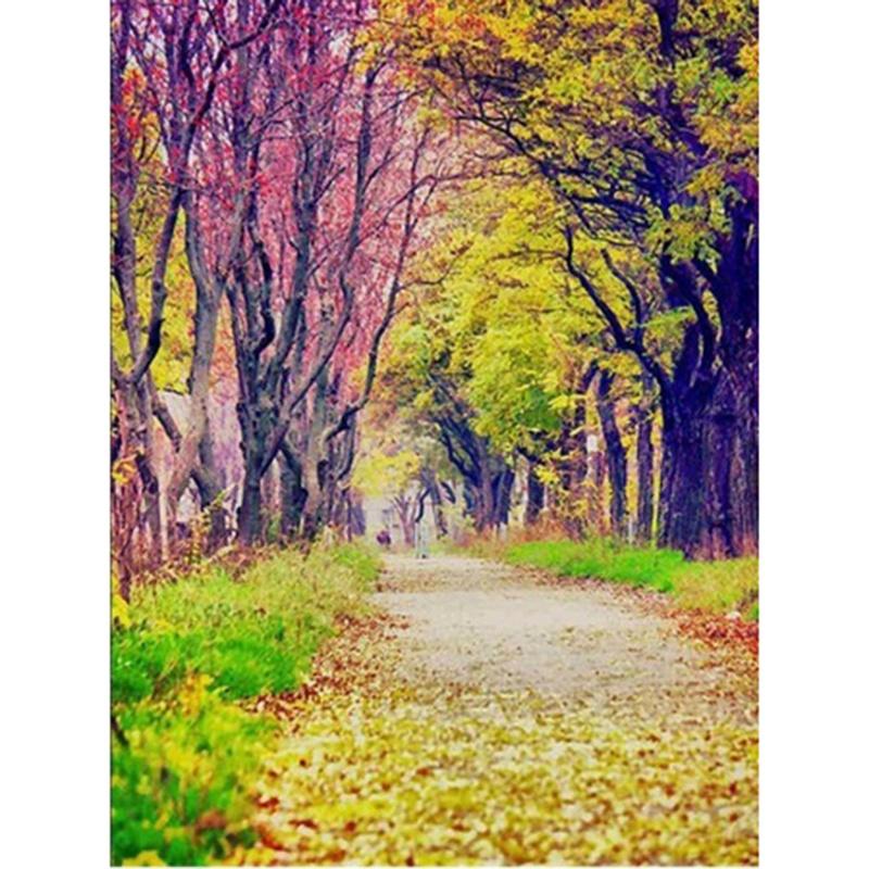 5D DIY Diamond Painting Autumn Forest Diamond Embroidery Cross Stitch Kit Full Rhinestone Mosaic Home Decor