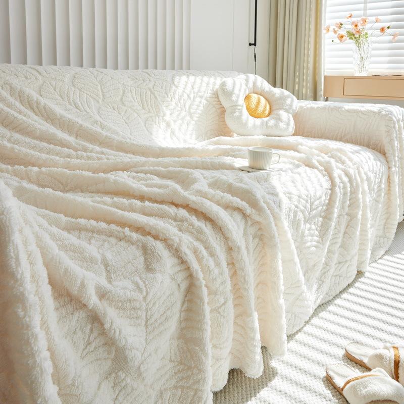 Thick Velvet Sofa Towel Can Be Spread and Covered with High-end Simple Leather Cover Cover All-inclusive Dust-proof Cover Cloth Blanket