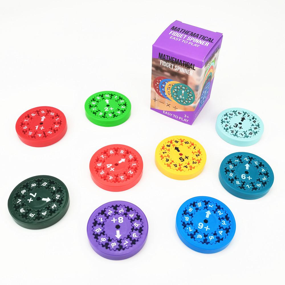 

Numerical Calculation Gear Fidgeting Spinner Relieve Stress Ease Plaything Edc Rotating Roller Spinning Top Antistresse For Kids