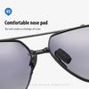 Metal Frame Polarized Sunglasses for Women Men Unisex Fashion Big Lens UV400 Anti Glare Glasses Outdoor Sports Driving Fishing Eyeglasses GZW