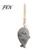 Bag-mounted Car Ornament Magnetic Seal Plush Keychain, Cute Stuffed Animal Keyring, Soft Short Fabric Charm Plushie for Bag Purse, Fridge Magnet Gift