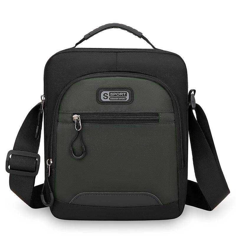 

Мужская сумка через плечо, повседневная мужская сумка, водонепроницаемая, многофункциональная, сумка через плечо для активного отдыха зелёный