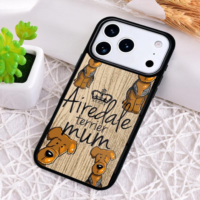 

Airedale terrier cute mum dog Phone Case for iPhone 17 Air 16 15 11 12 14 13 Pro Max Shockproof Cover iPhone 15 Pro