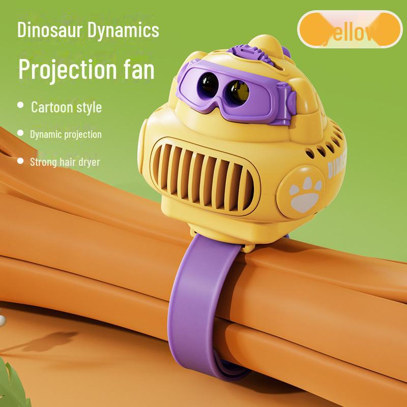 Kids' Cartoon USB Rechargeable Handheld Mini Fan - Cute, Portable Gift for Students