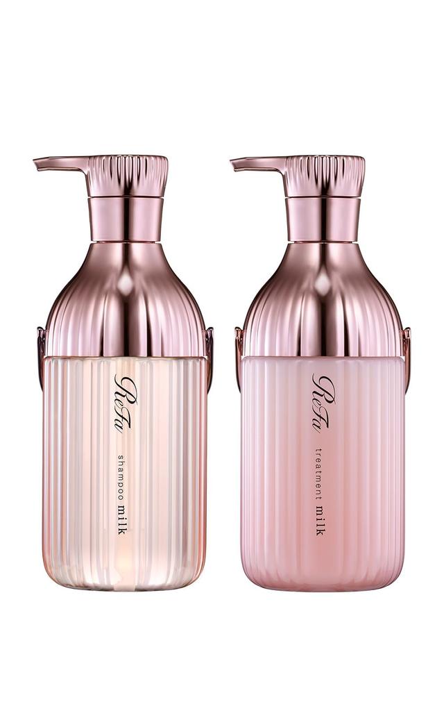 ReFa MILK PROTEIN SHAMPOO & TREATMENT SET (Pink)