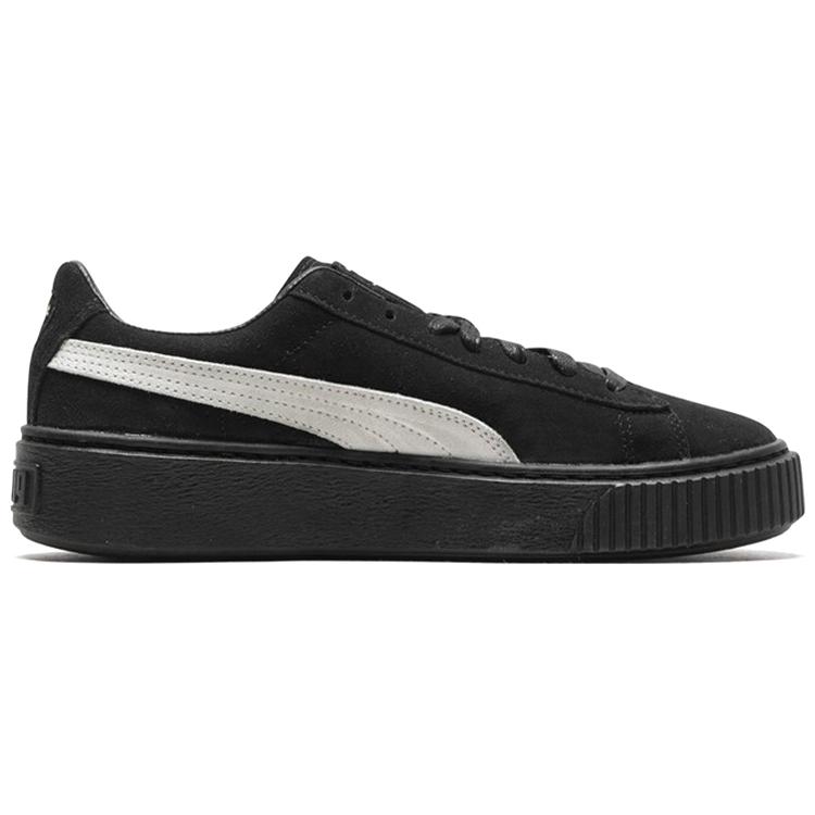 PUMA Suede Skate Shoes 'Black White' Women's (Unisex) Skateboard Shoes 364718 03