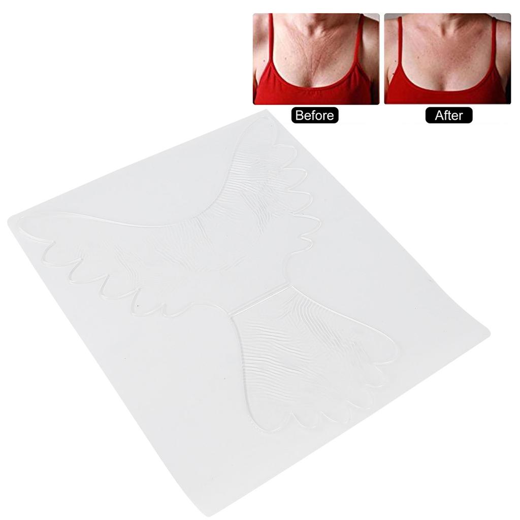2pcs Anti Wrinkle Chest Pads Women Silicone Reusable Chest Patches Wrinkle Remover Treatment for Beauty Salon
