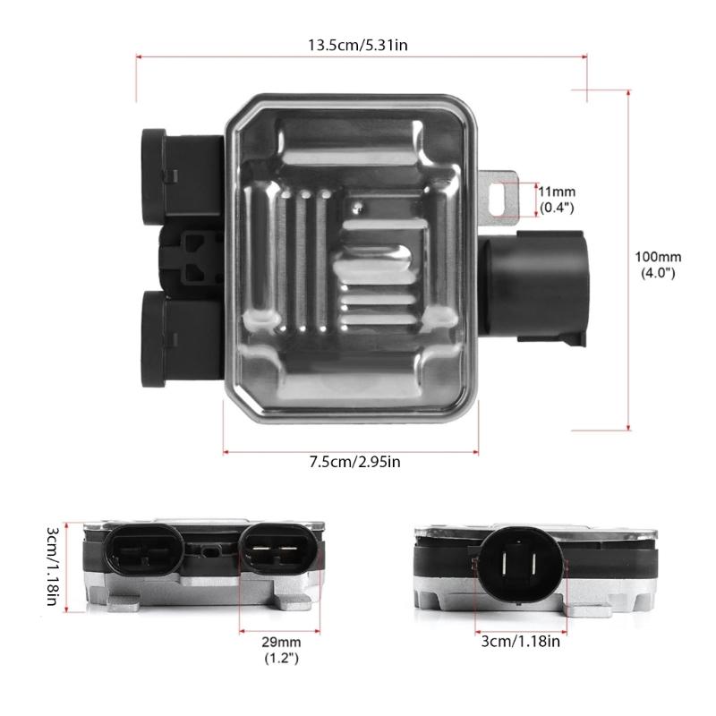 Radiator Cooling Fan Control Module Unit Replaces 7T438C609BA Compatible for S60 S80 XC60