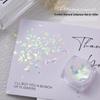 Summer Nail Art Ice Glass Stickers: Irregular Aurora Fantasy Candy Paper Sequins