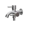 Black Dual-Use Side-Opening 304 Stainless Steel Washing Machine Faucet with One Inlet and Two Outlets