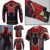Marvel Mens Superhero Compression T Shirt Sports Fitness Gym Tops Spiderman Tee