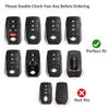 for Toyota key fob cover Carbon Fiber Key Shell for Toyota Venza RAV4 Land Cruiser Fortuner Mirai  Collora Smart Key Case 2023