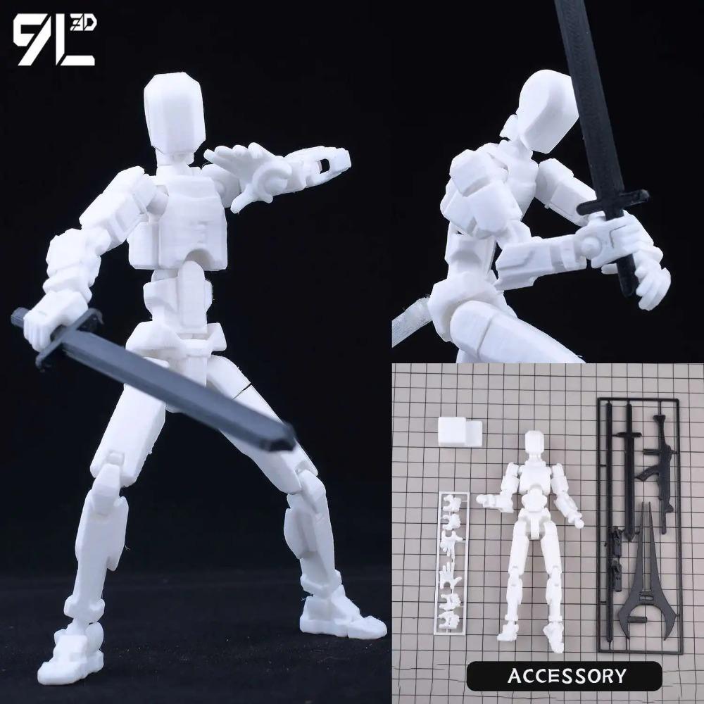 (Assembly Completed) T13 Action Figure Set,Dummy 13 Robot Action Figure, Lucky 13 Collectible Action Figure Articulated