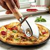 Stainless Steel Pastry Crêpe & Pizza Cutter - Rotating Roller Knife for Baking & Kitchen Use